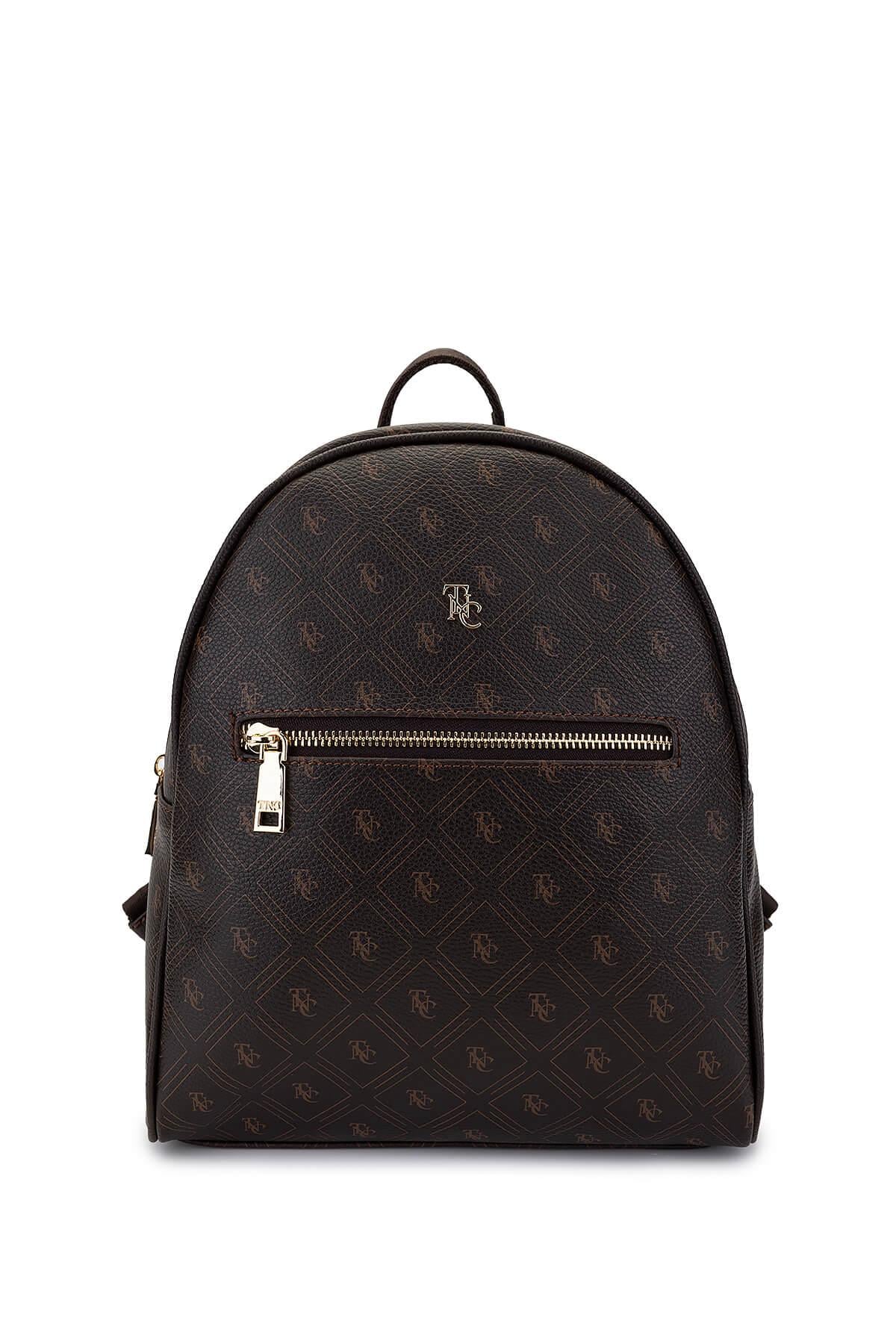  Tamer Tanca Kadın Vegan Kahverengi Sırt Çantası