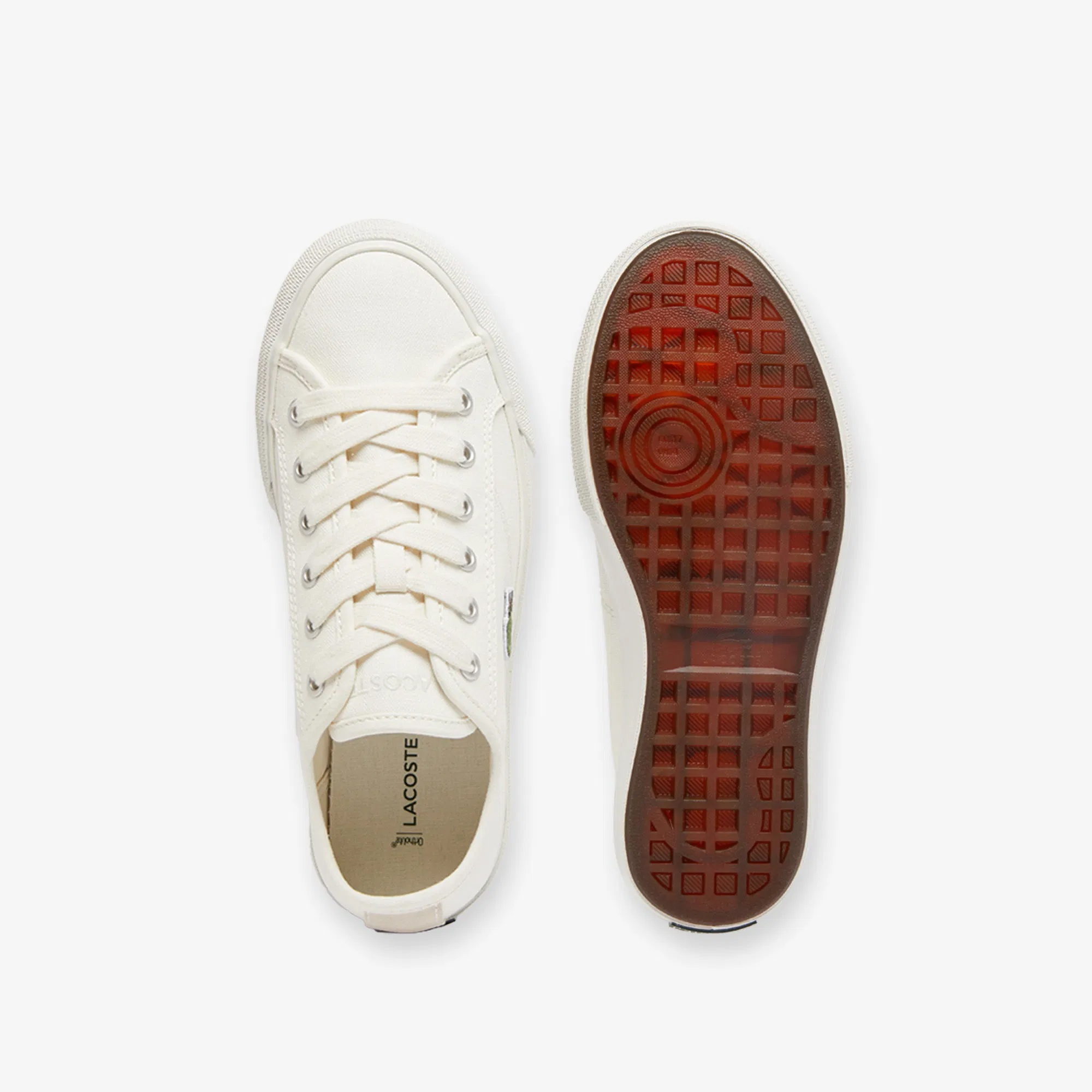 Lacoste Backcourt Kadın Krem Sneaker