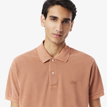  L.12.12 Erkek Classic Fit Kahverengi Polo