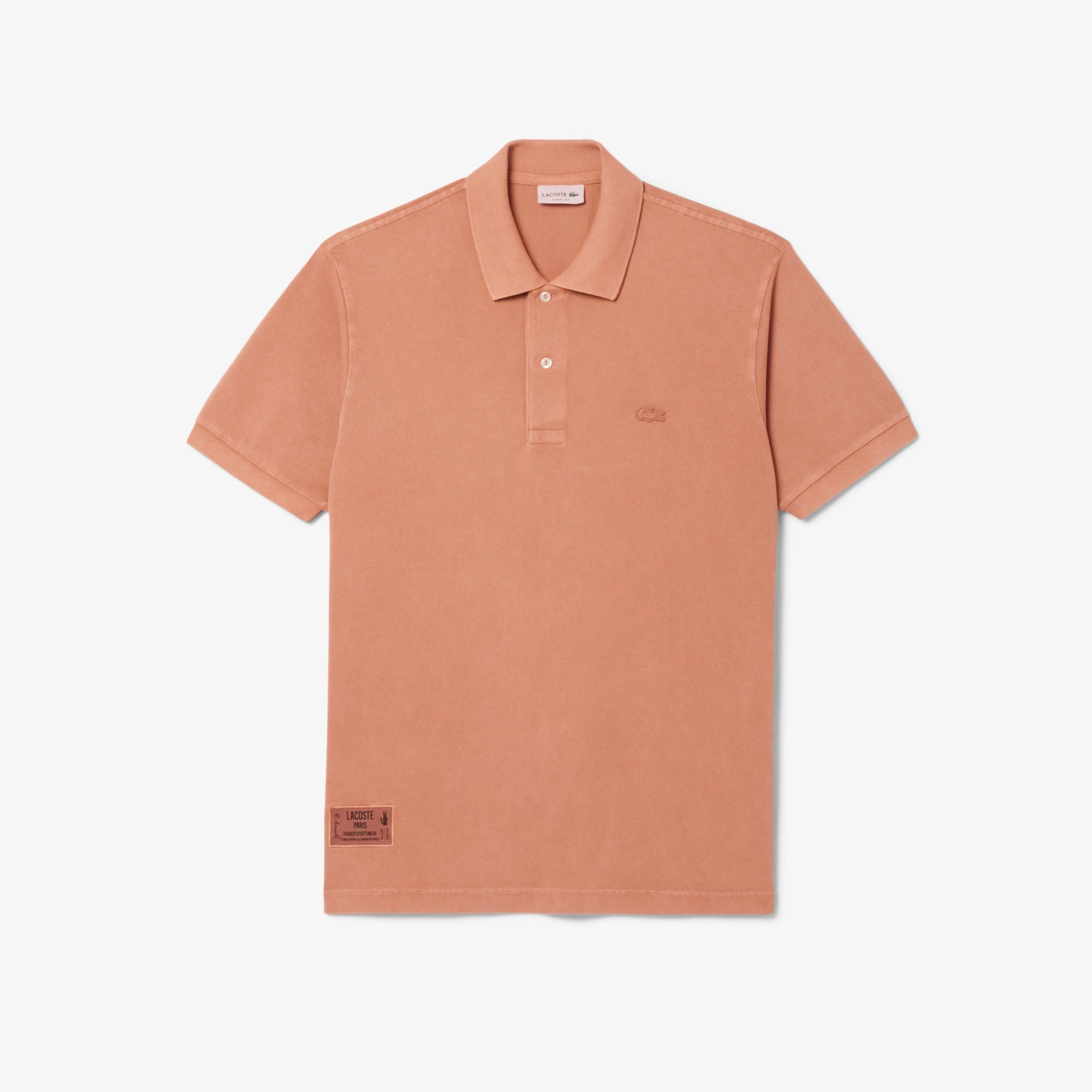 L.12.12 Erkek Classic Fit Kahverengi Polo