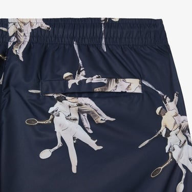  Erkek Regular Fit Desenli Lacivert Mayo