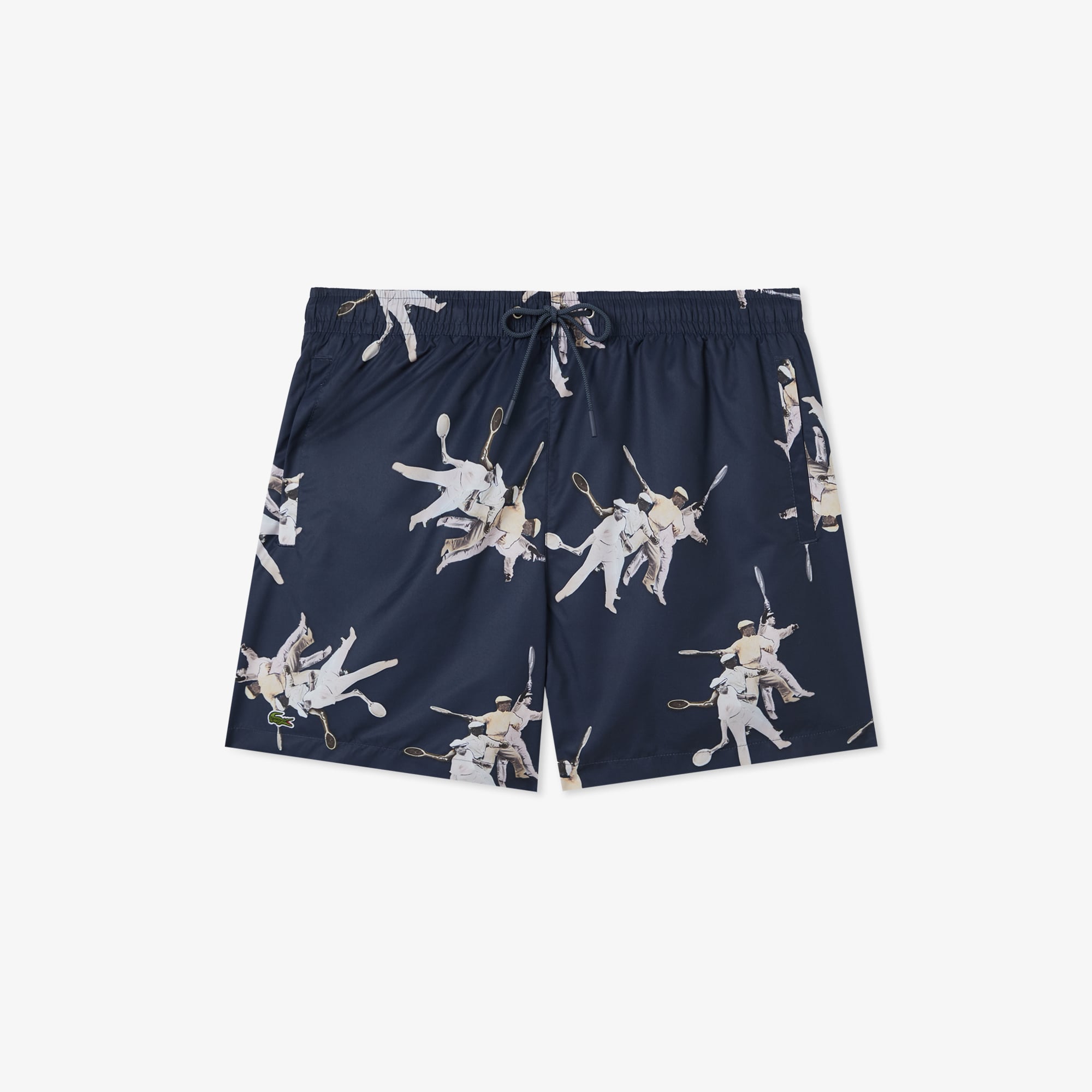  Erkek Regular Fit Desenli Lacivert Mayo