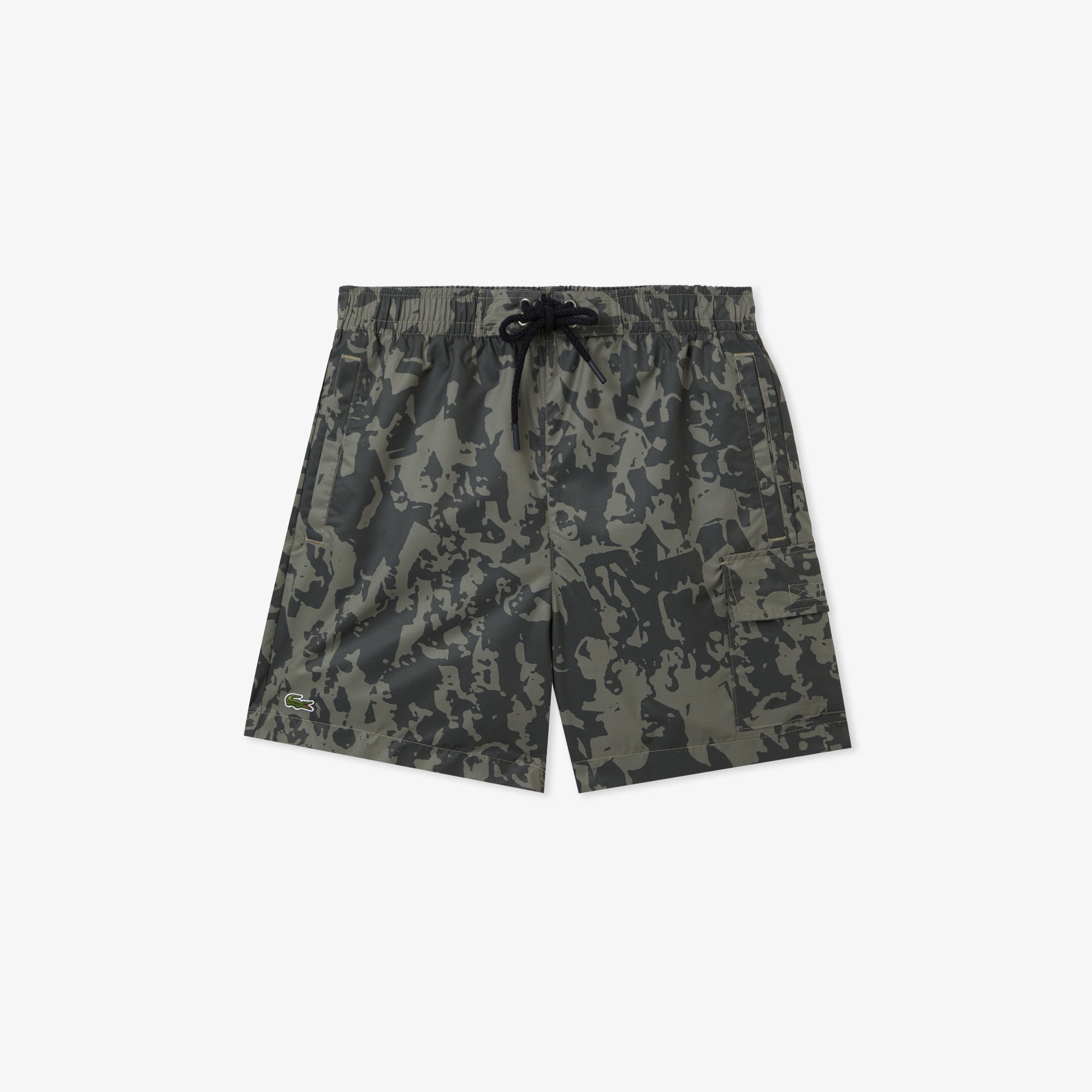 Erkek Regular Fit Desenli Haki Mayo