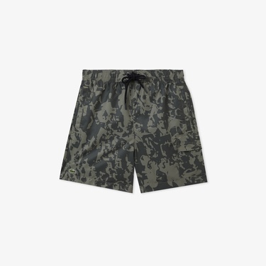  Erkek Regular Fit Desenli Haki Mayo