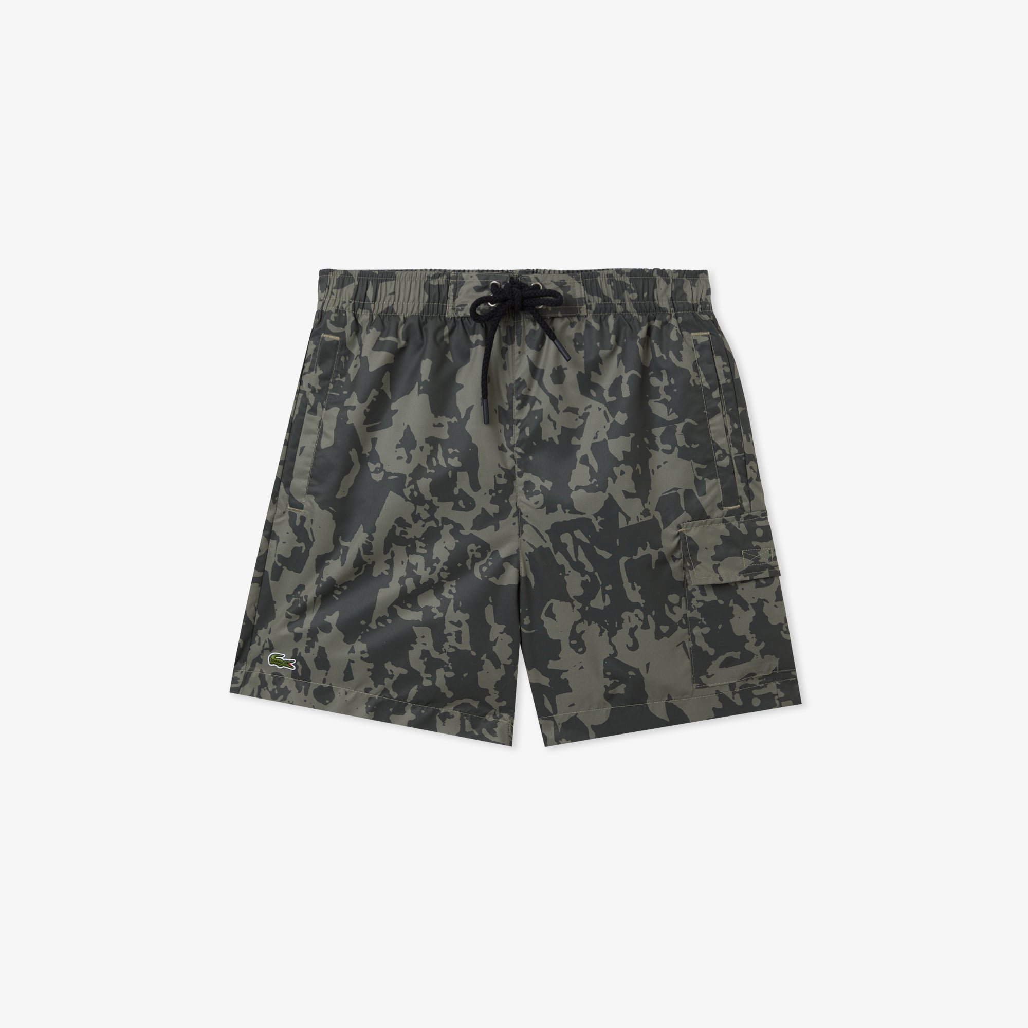  Erkek Regular Fit Desenli Haki Mayo