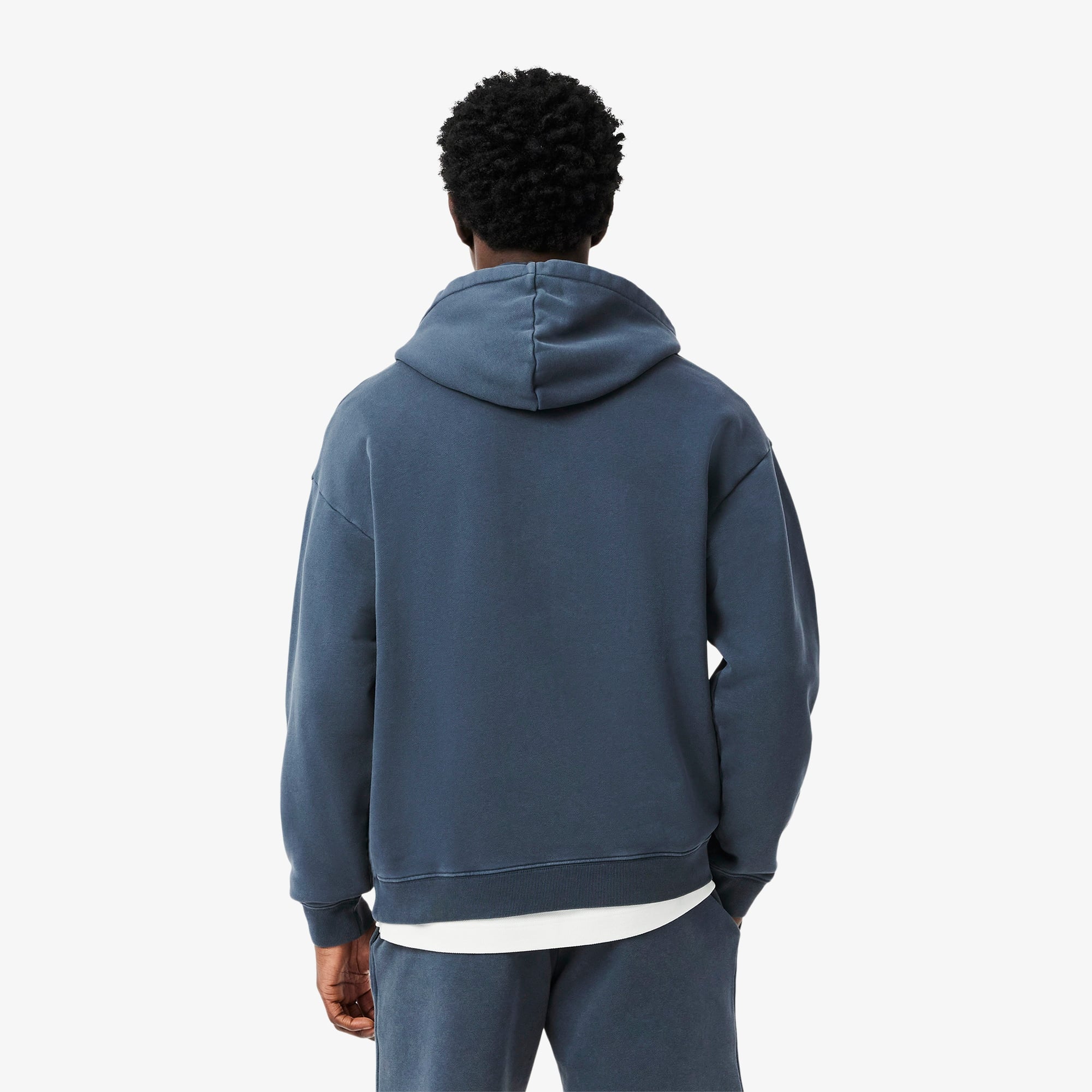 Lacoste Erkek Loose Fit Kapüşonlu Lacivert Sweatshirt