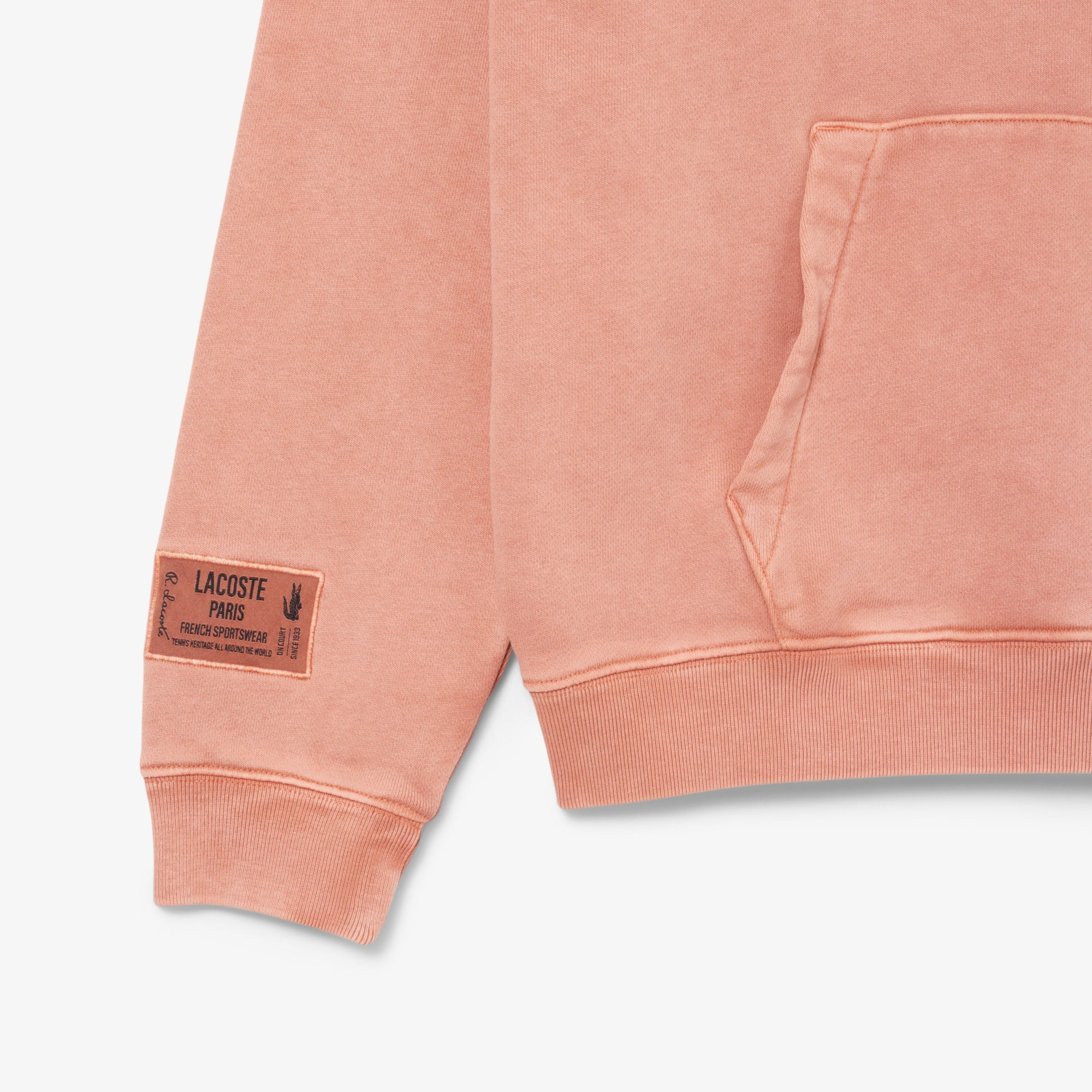 Lacoste Erkek Loose Fit Kapüşonlu Kahverengi Sweatshirt