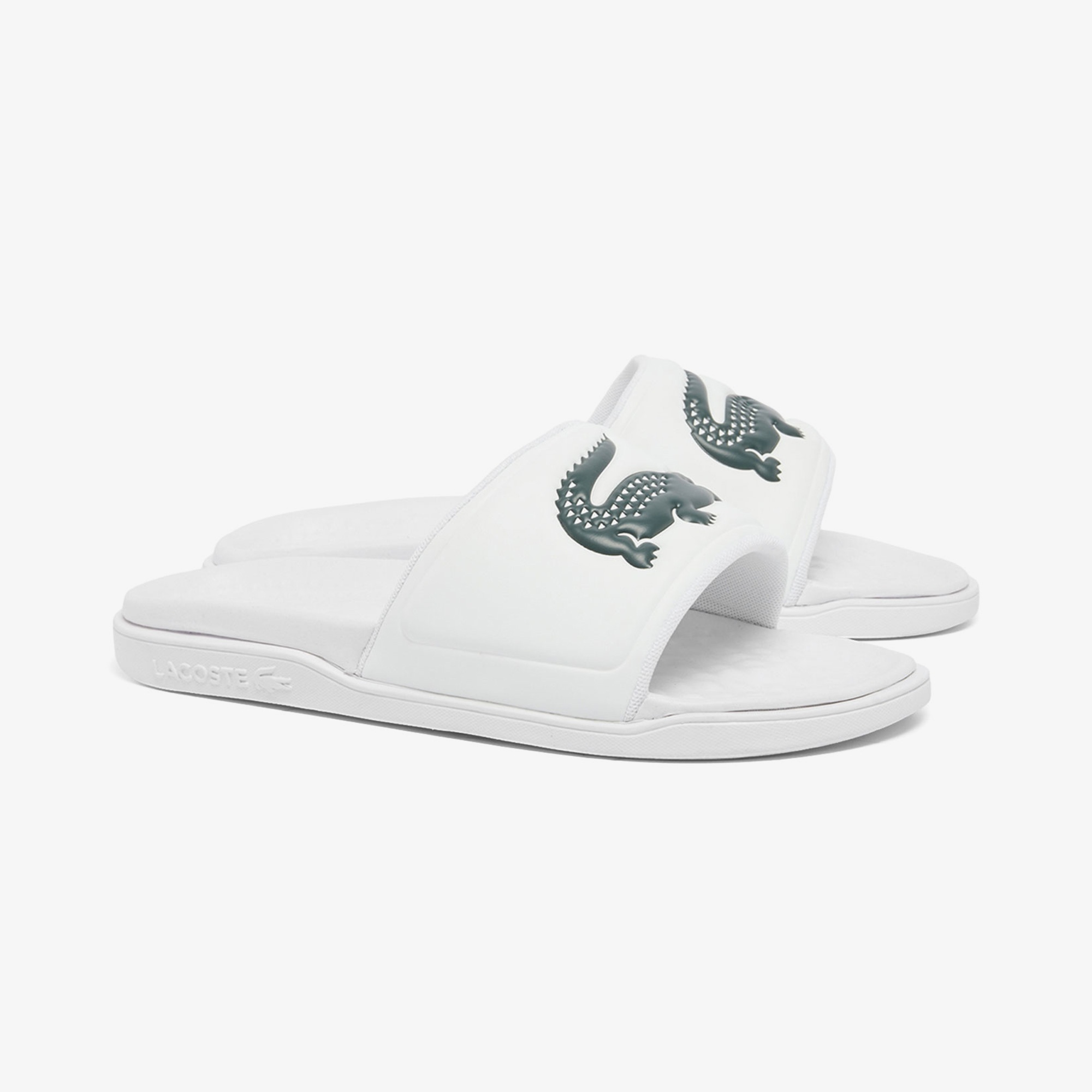 Lacoste Serve Slide Dual Erkek Beyaz Terlik