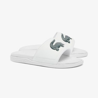  Lacoste Serve Slide Dual Erkek Beyaz Terlik