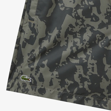  Erkek Regular Fit Desenli Haki Mayo