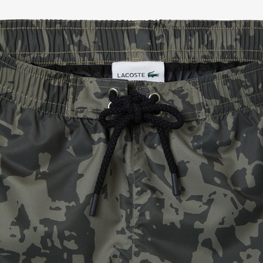  Erkek Regular Fit Desenli Haki Mayo