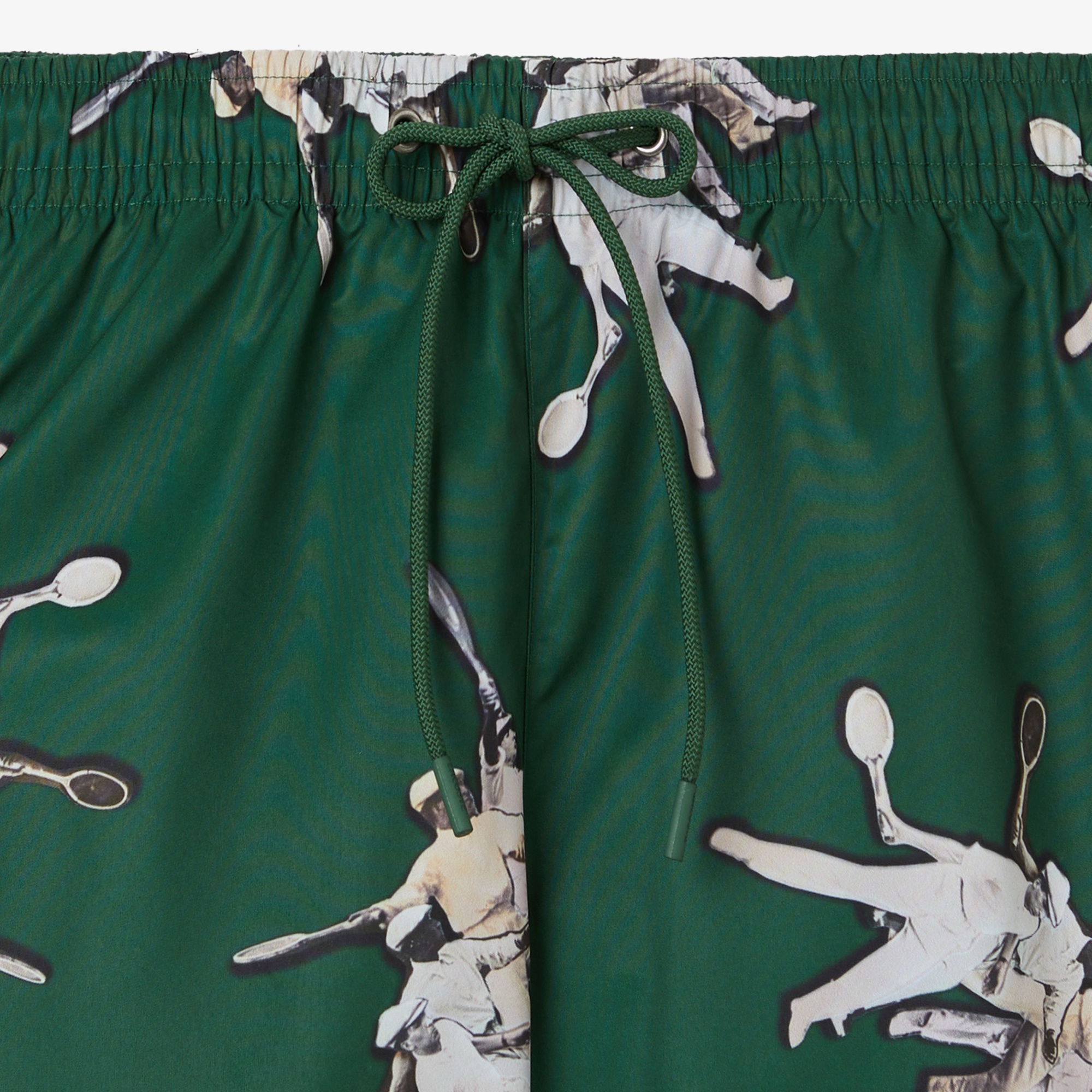 Erkek Regular Fit Desenli Yeşil Mayo