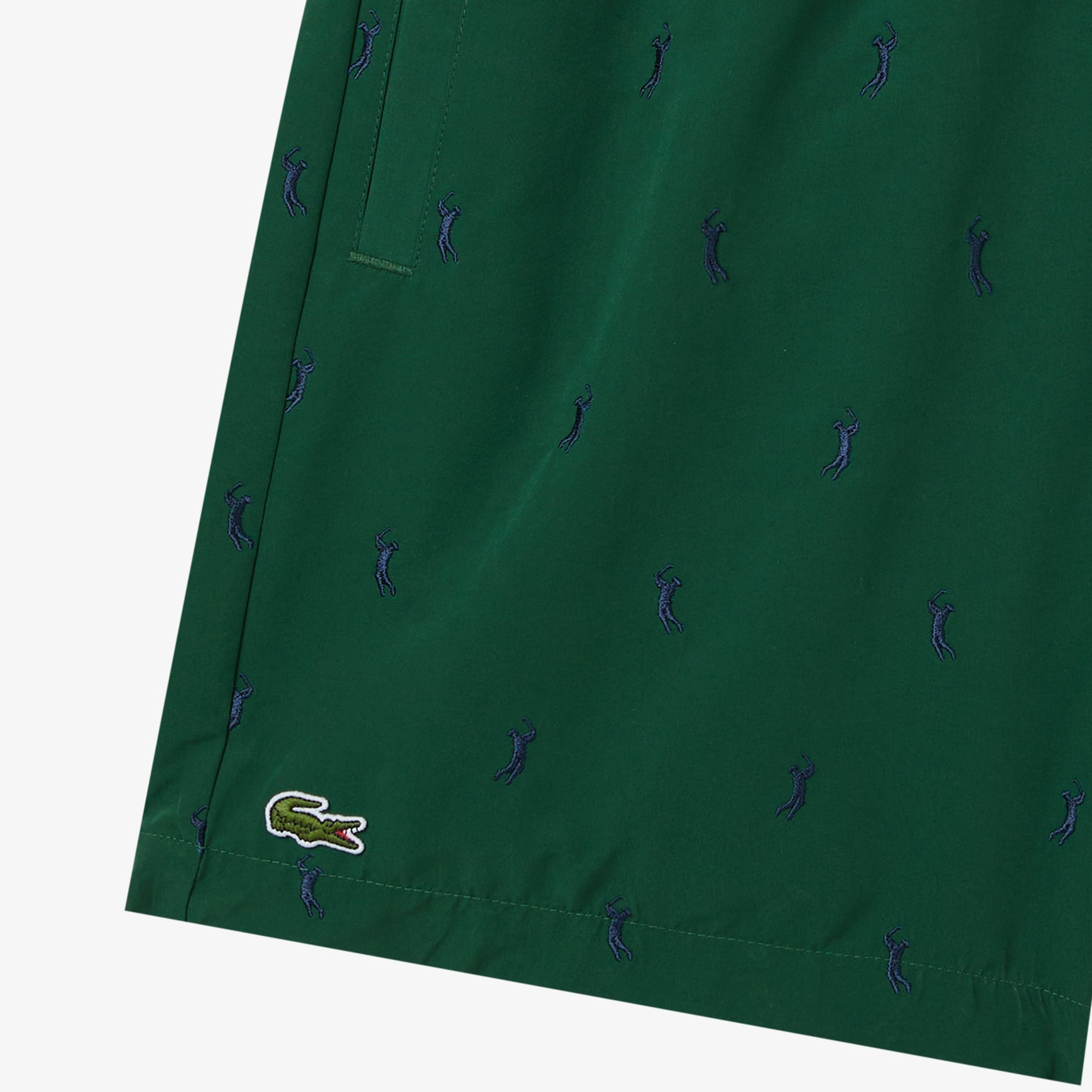 Erkek Regular Fit Desenli Yeşil Mayo