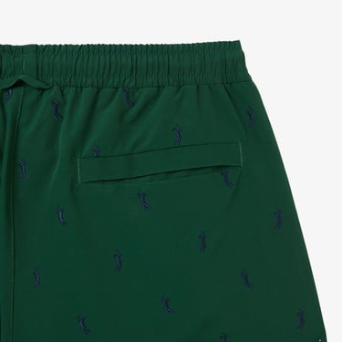  Erkek Regular Fit Desenli Yeşil Mayo