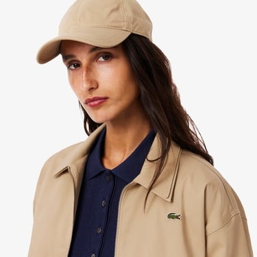  Lacoste Kadın Relaxed Fit Bej Ceket