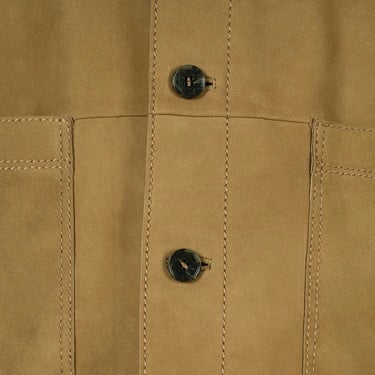  Erkek Hardal Gömlek Yaka Nubuk Ceket