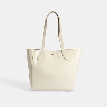  Kadın Beyaz Deri Omuz Çantası