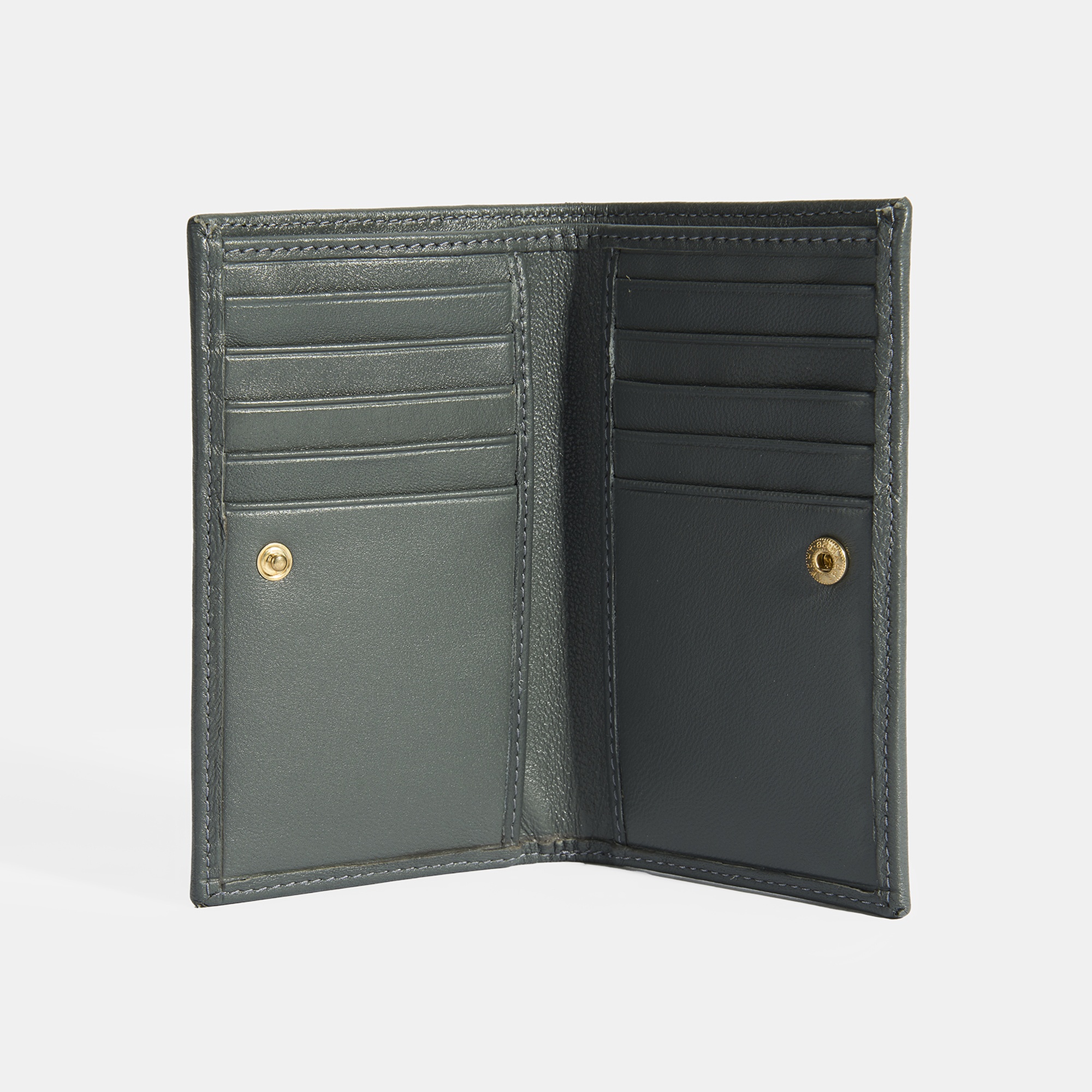 Kadın Koyu Gri Deri Cüzdan