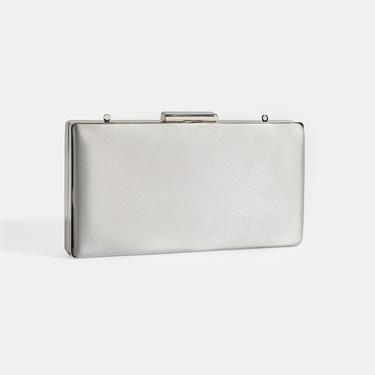  Kadın Gümüş Portföy Gece Çantası