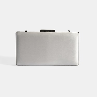  Kadın Gümüş Portföy Gece Çantası