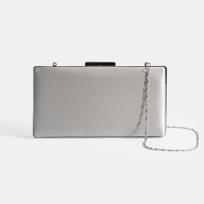  Kadın Gümüş Portföy Gece Çantası