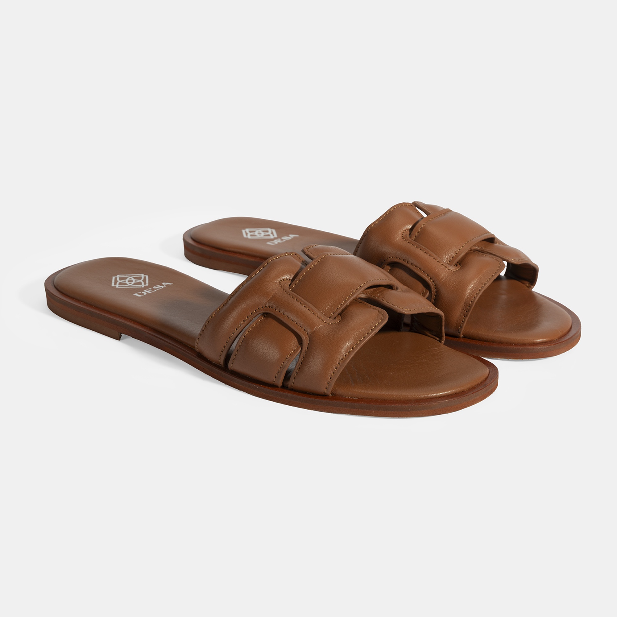 Kadın Taba Deri Terlik