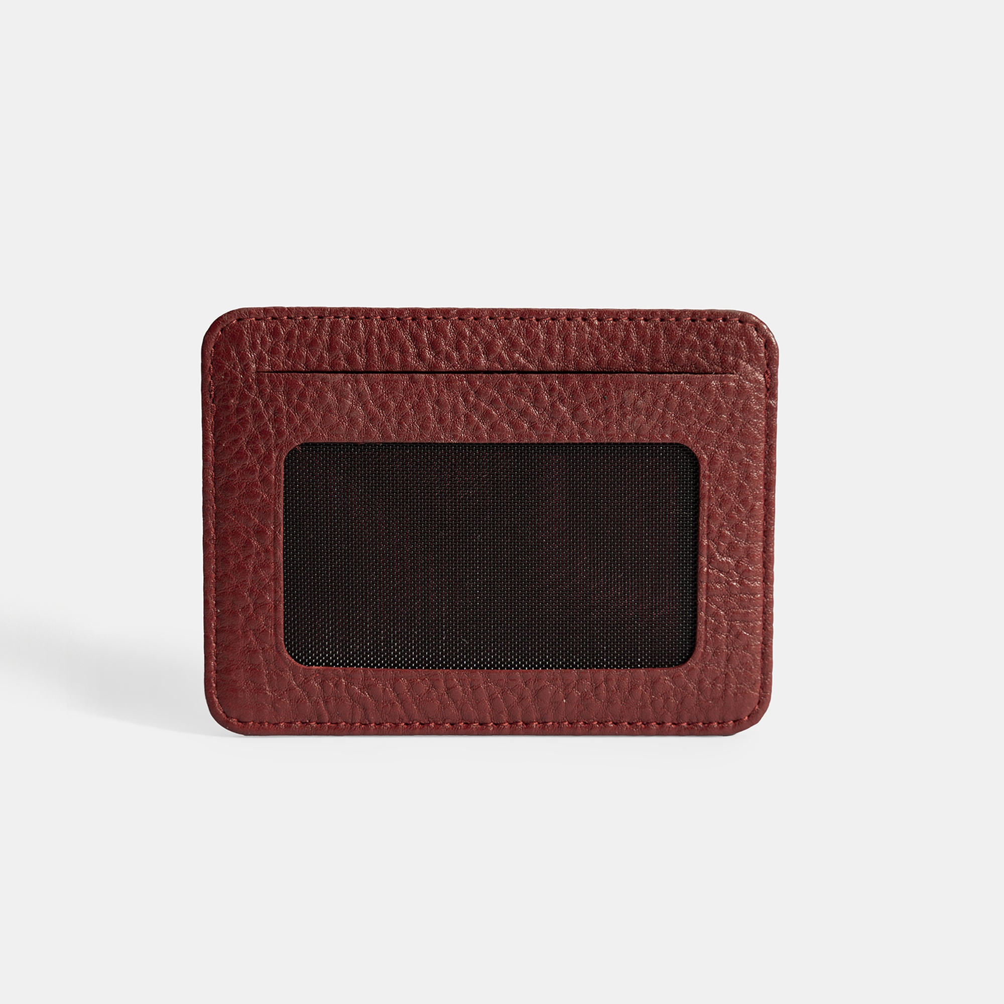 Erkek Bordo Deri Kartlık
