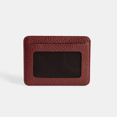  Erkek Bordo Deri Kartlık