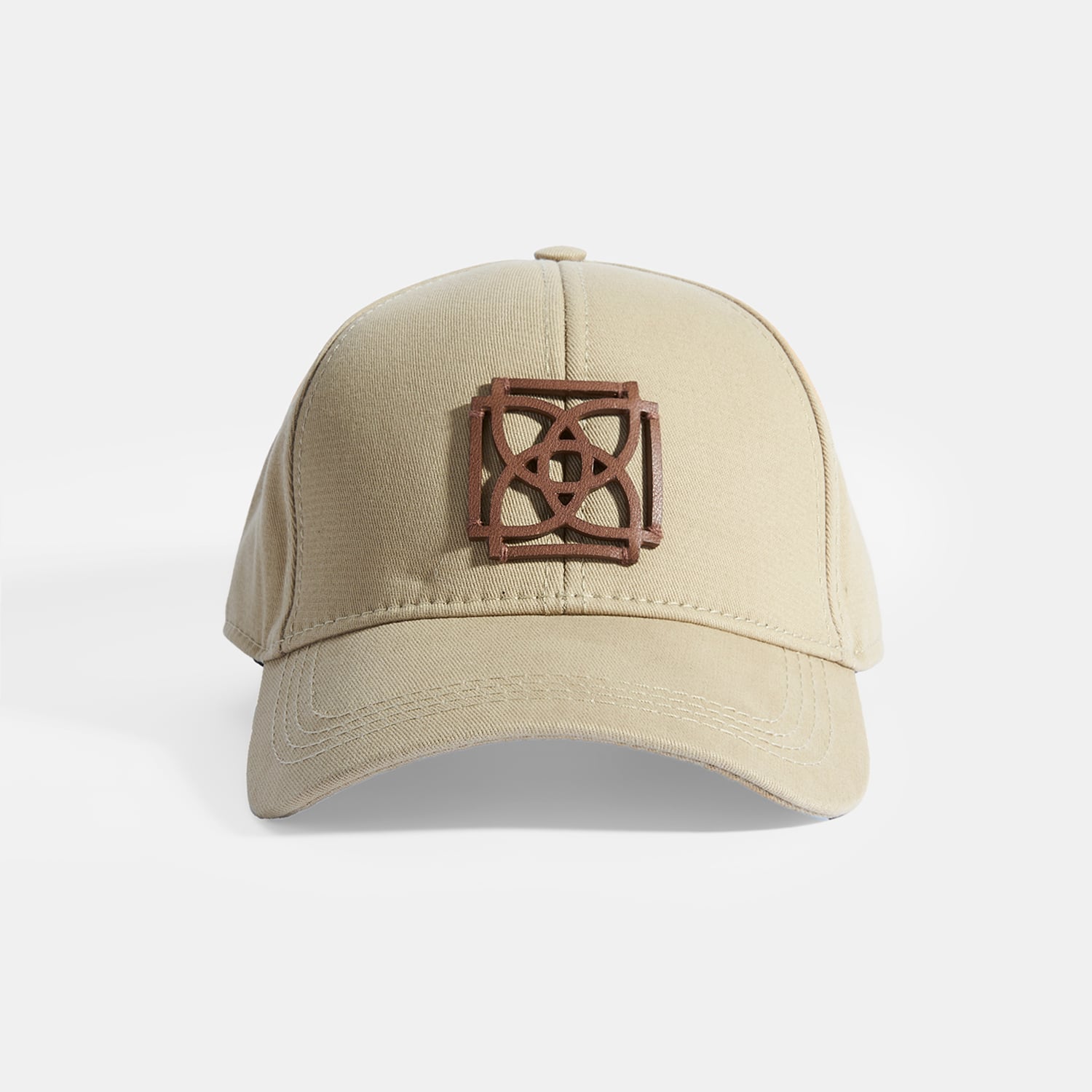  Bej Baskılı Cap Şapka