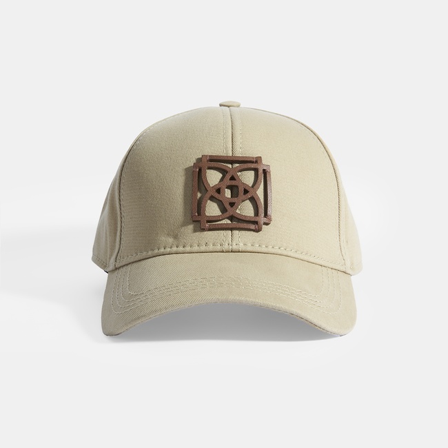  Bej Baskılı Cap Şapka