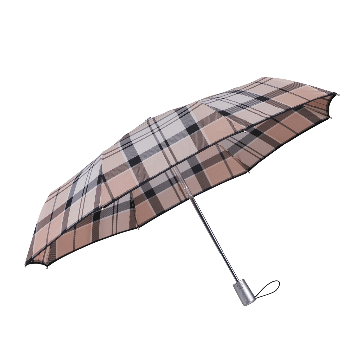  Samsonite Bej Alu Drop S - 3 Kademeli Otomatik Katlanabilir Şemsiye