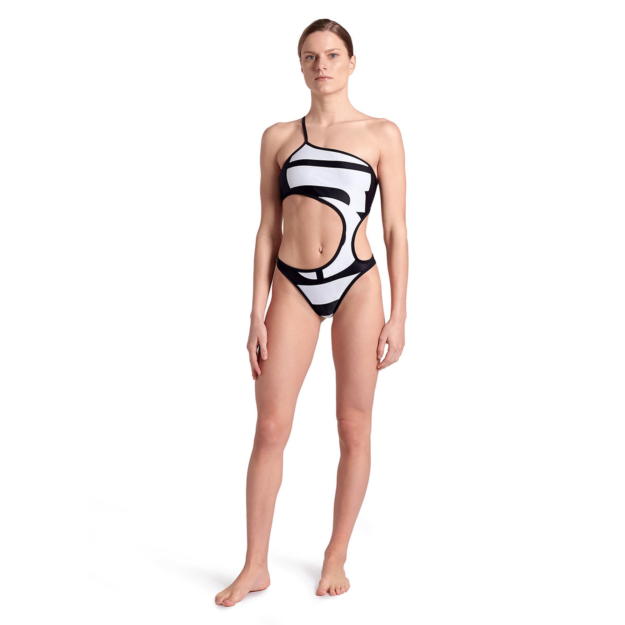 Swimsuitalysingle Shoulder Kadın Yüzücü Mayo 007049150