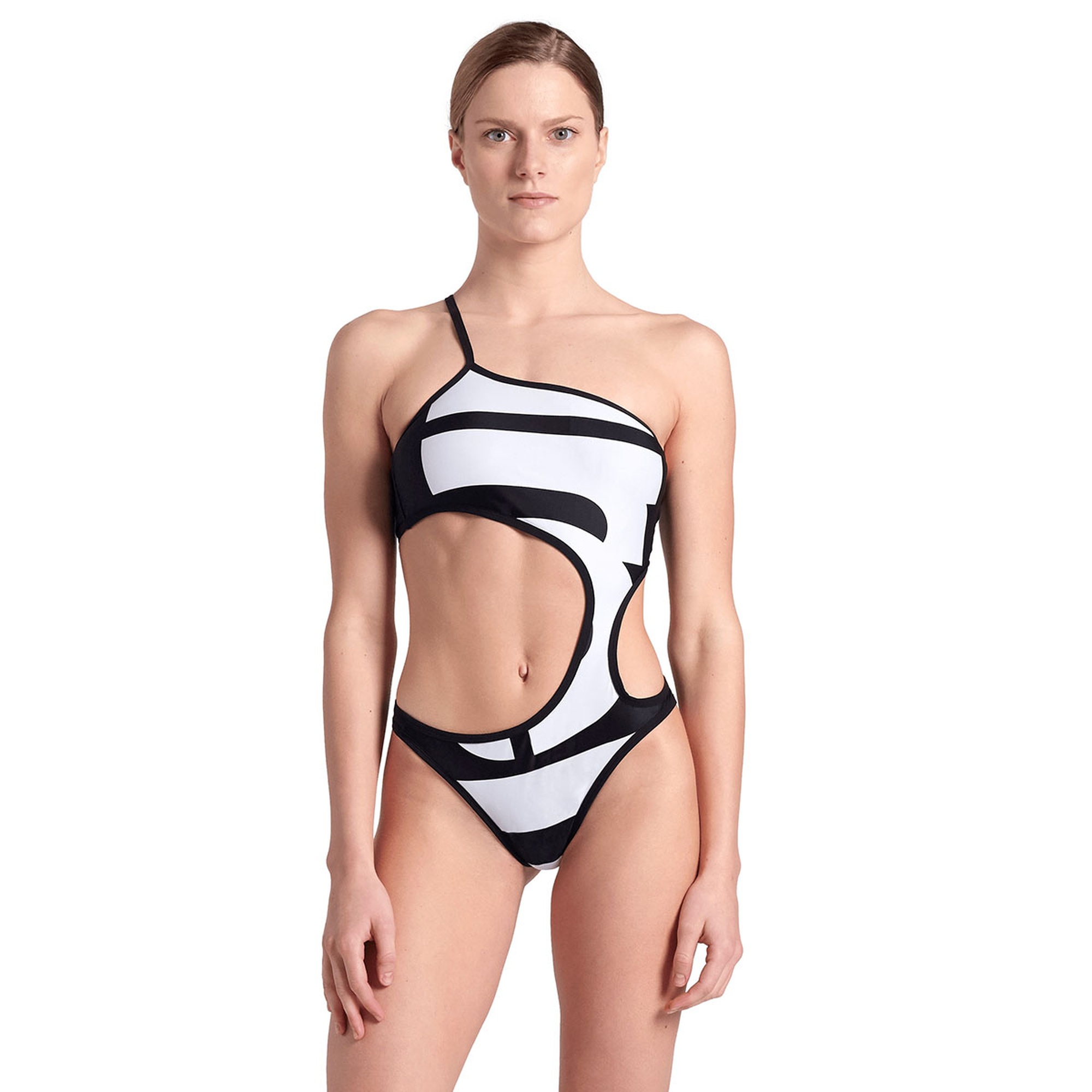 Swimsuitalysingle Shoulder Kadın Yüzücü Mayo 007049150