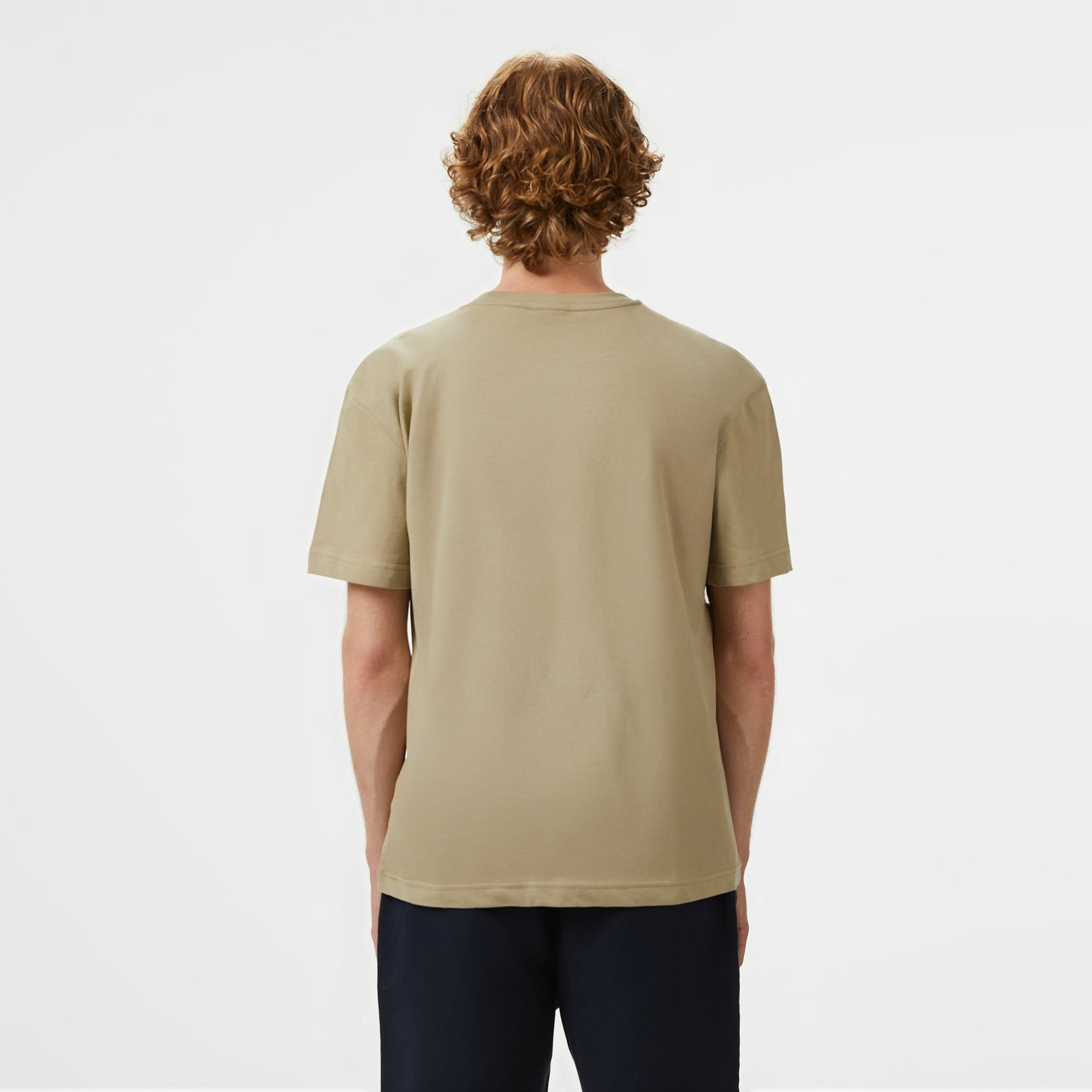 Calvin Klein Hero Logo Comfort Erkek Bej T-Shirt