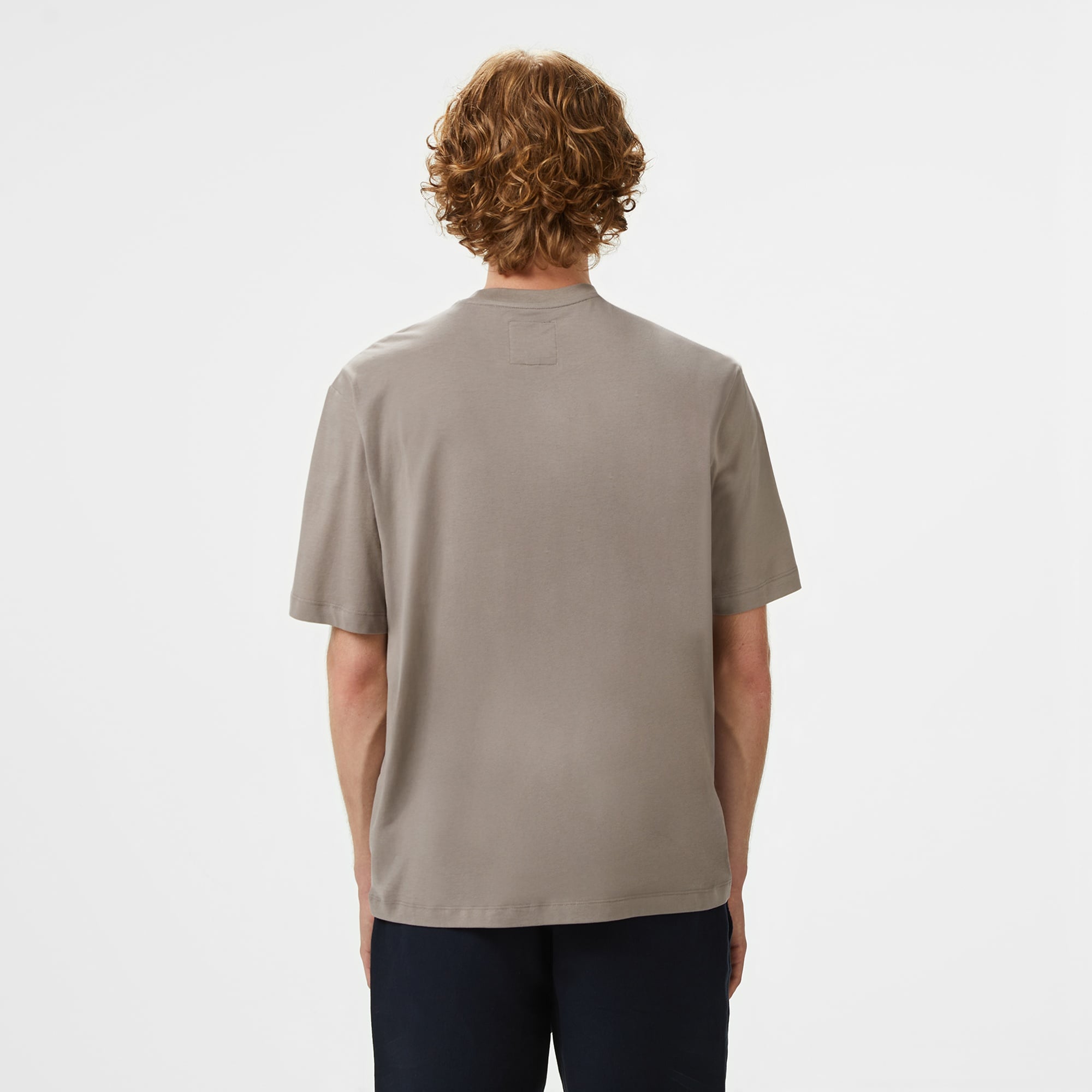 Armani Exchange Erkek Bej Bisiklet Yaka T-Shirt