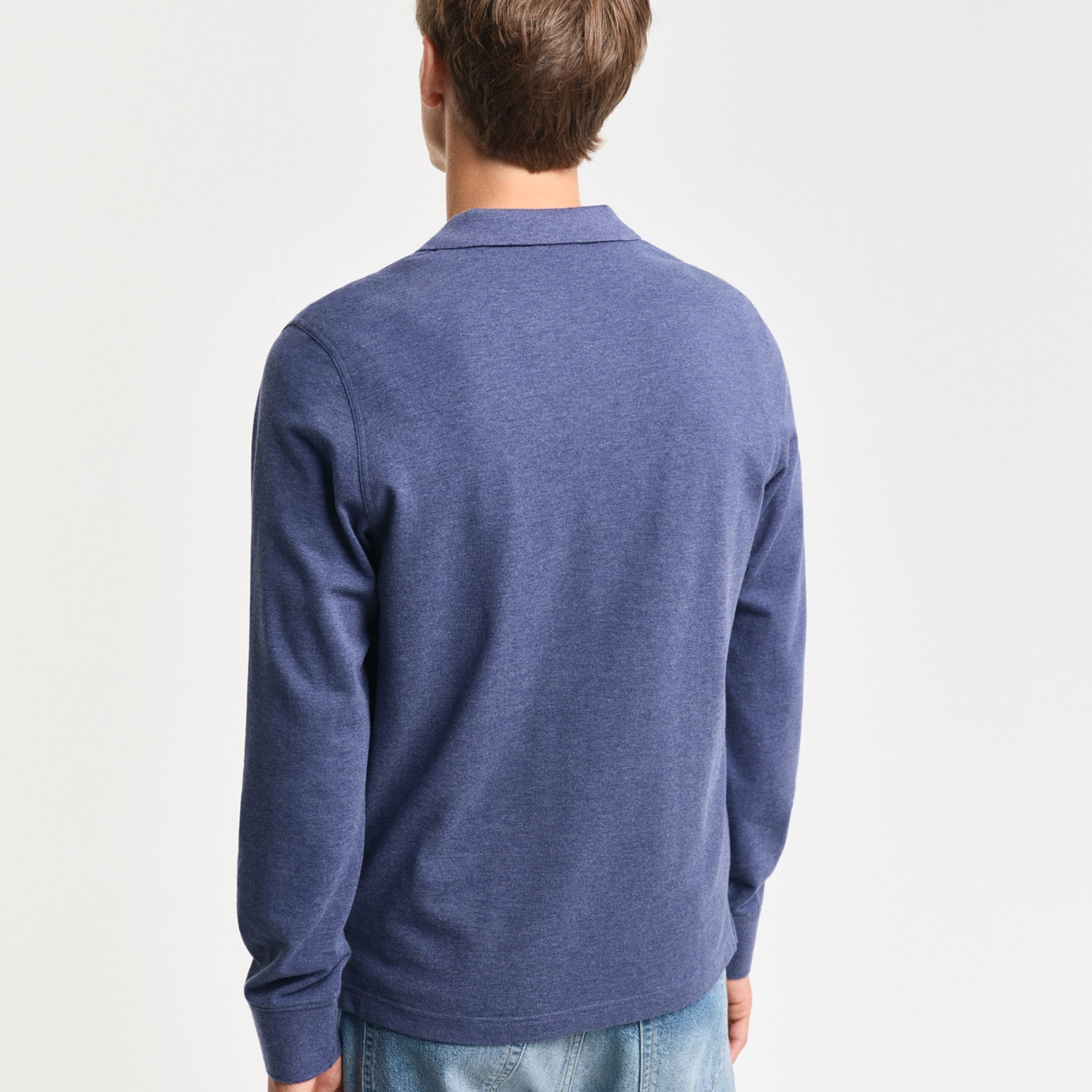 GANT Erkek Mavi Polo Yaka Triko