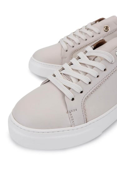  Tamer Tanca Kadın Hakiki Deri Bej Sneakers & Spor Ayakkabı