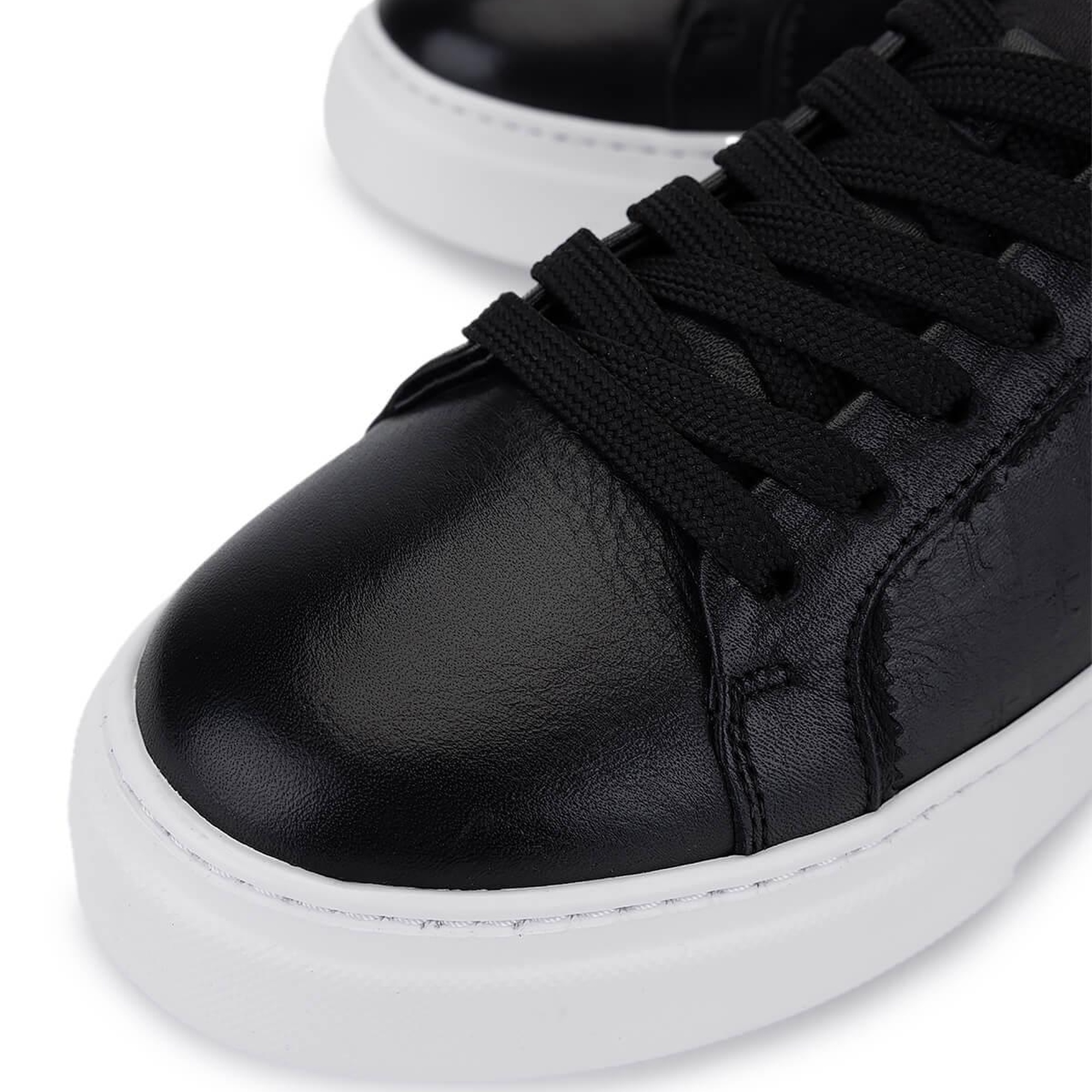 Tamer Tanca Kadın Hakiki Deri Siyah Sneakers & Spor Ayakkabı