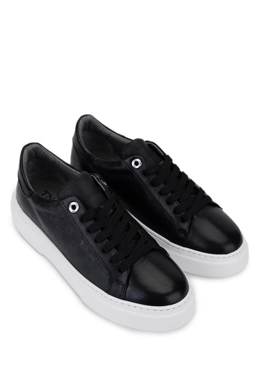  Tamer Tanca Kadın Hakiki Deri Siyah Sneakers & Spor Ayakkabı