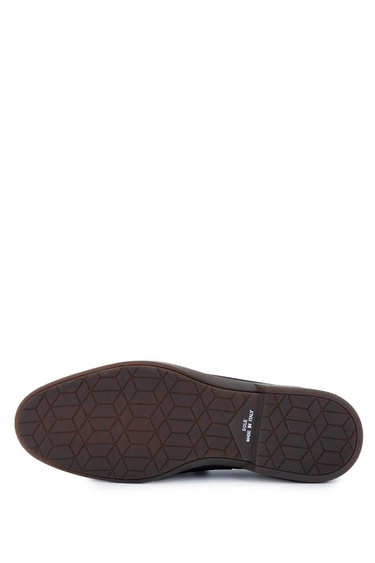  Tamer Tanca Erkek Hakiki Deri Lacivert Nubuk Loafer Ayakkabı