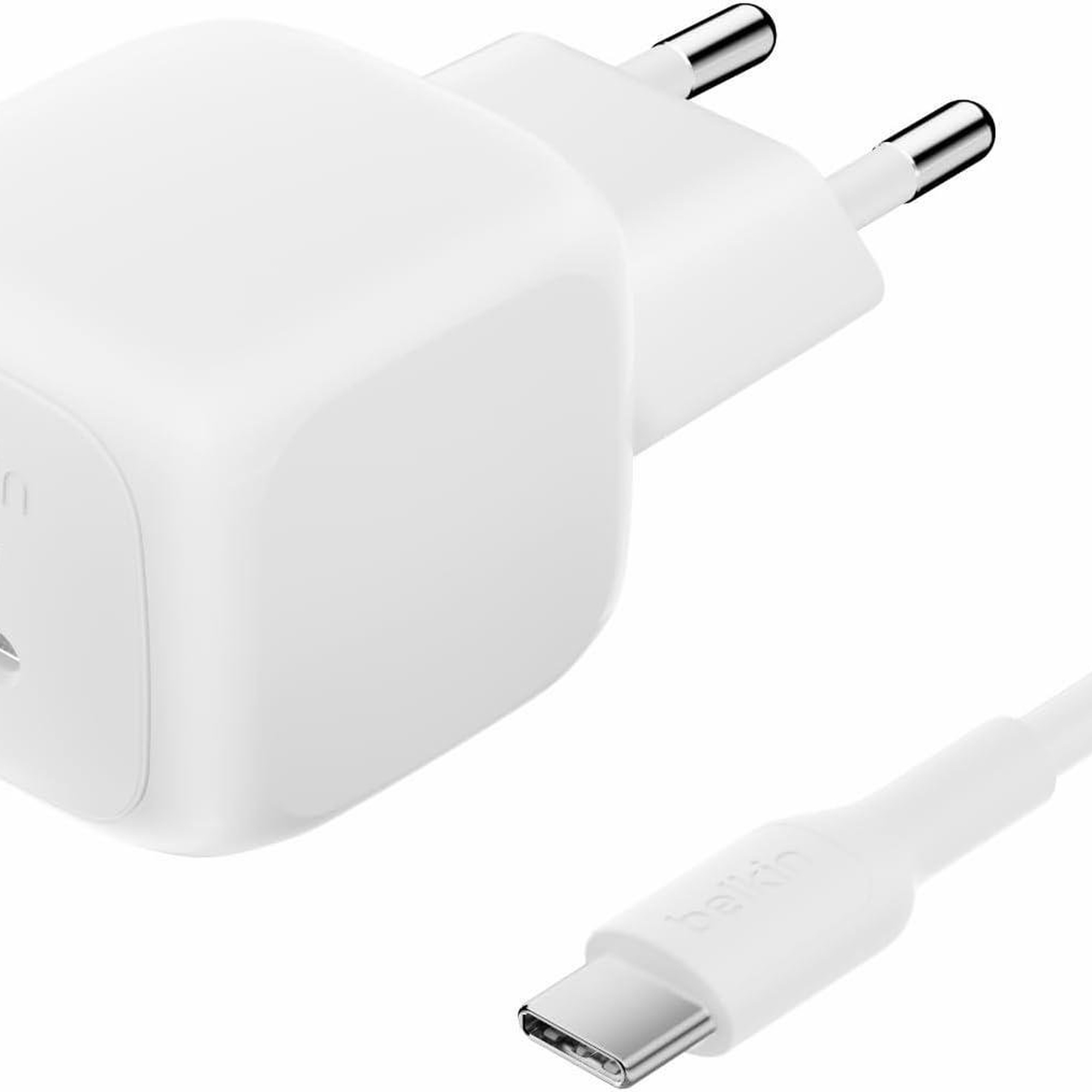 Belkin Kompakt Hızlı Şarj Cihazı 45 W + USB-C - USB-C Kablosu, Beyaz