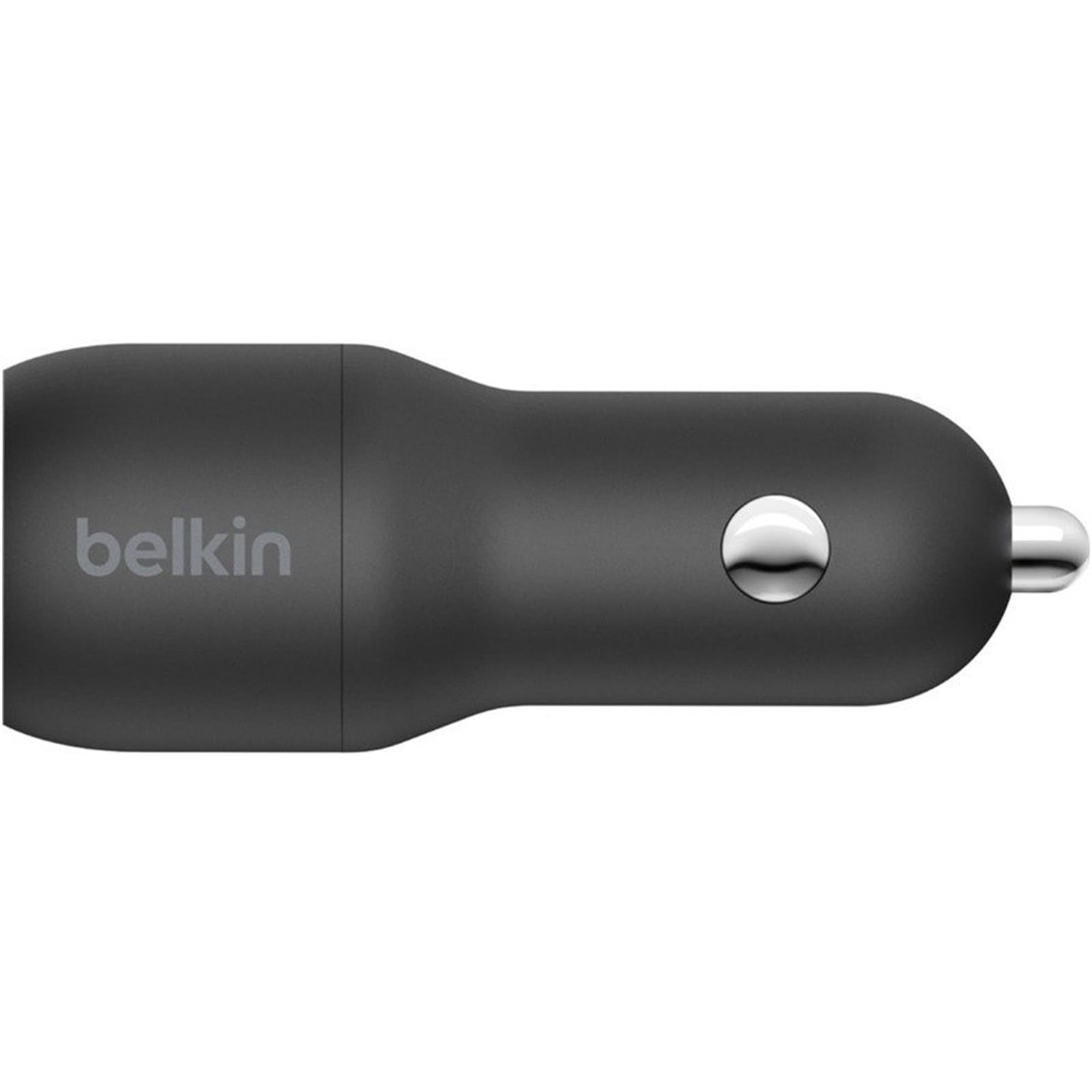 Belkin Çift USB Araç Şarj Cihazı 24 W + USB-C Kablosu (Boost Charge Çift Bağlantı Noktalı Araç Şarjı)