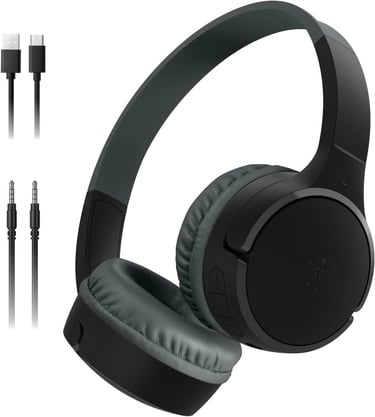  Belkin SoundForm mini Kablosuz Çocuk Kulaklığı, Siyah