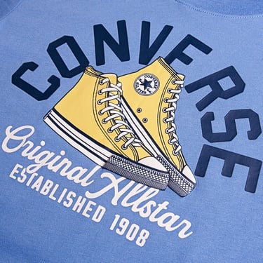  Converse Retro Remix Çocuk Mavi T-Shirt