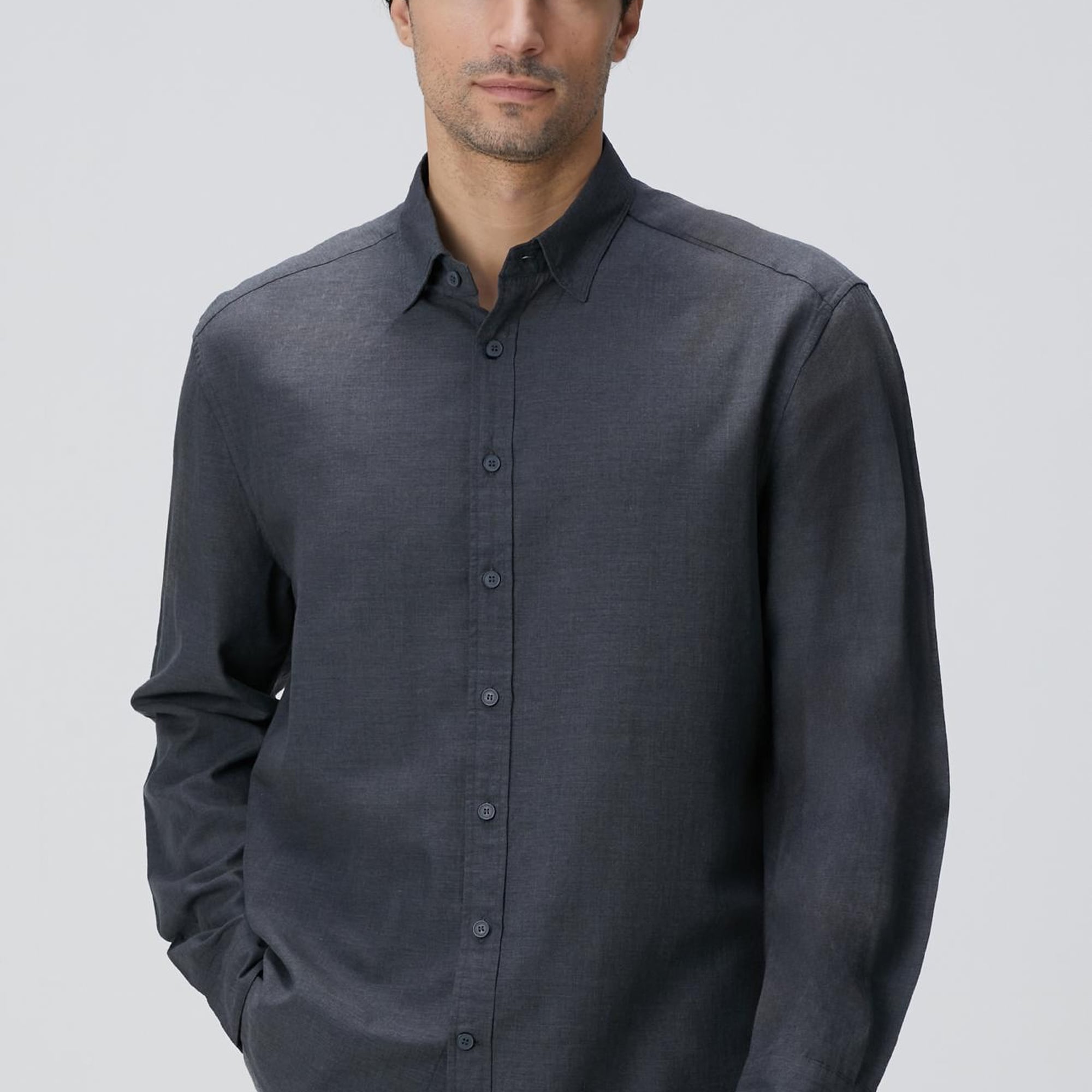 Network Erkek Antrasit Gömlek