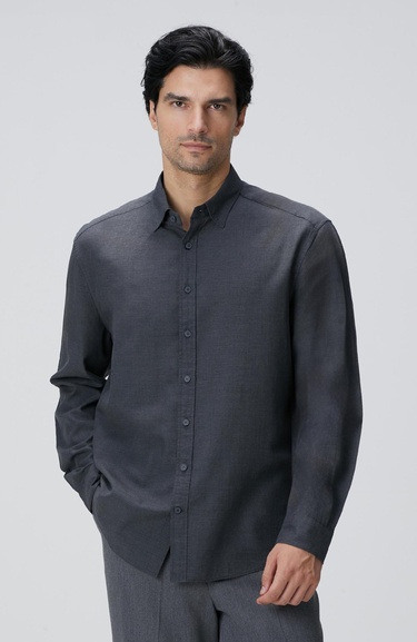  Network Erkek Antrasit Gömlek