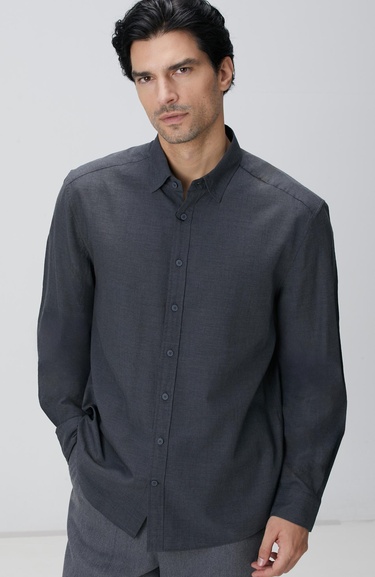  Network Erkek Antrasit Gömlek