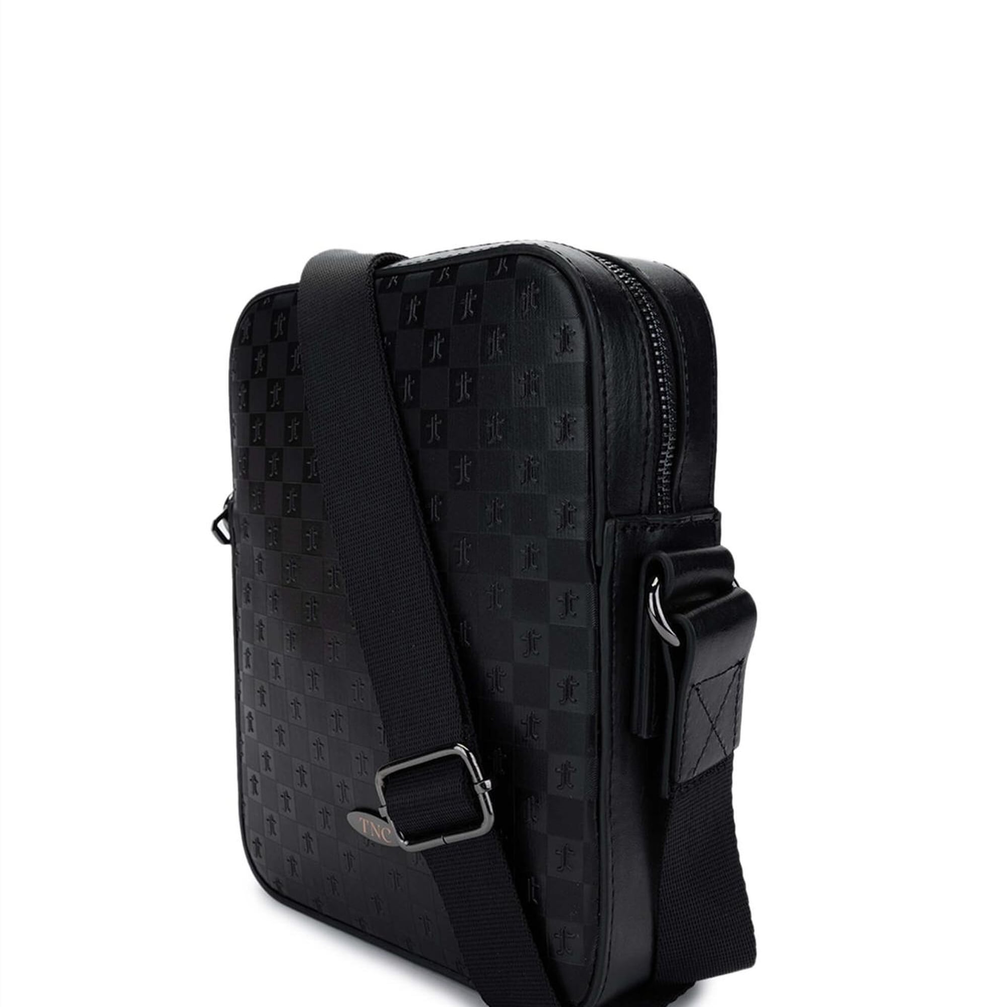 Tamer Tanca Erkek Vegan Siyah Postacı Çanta