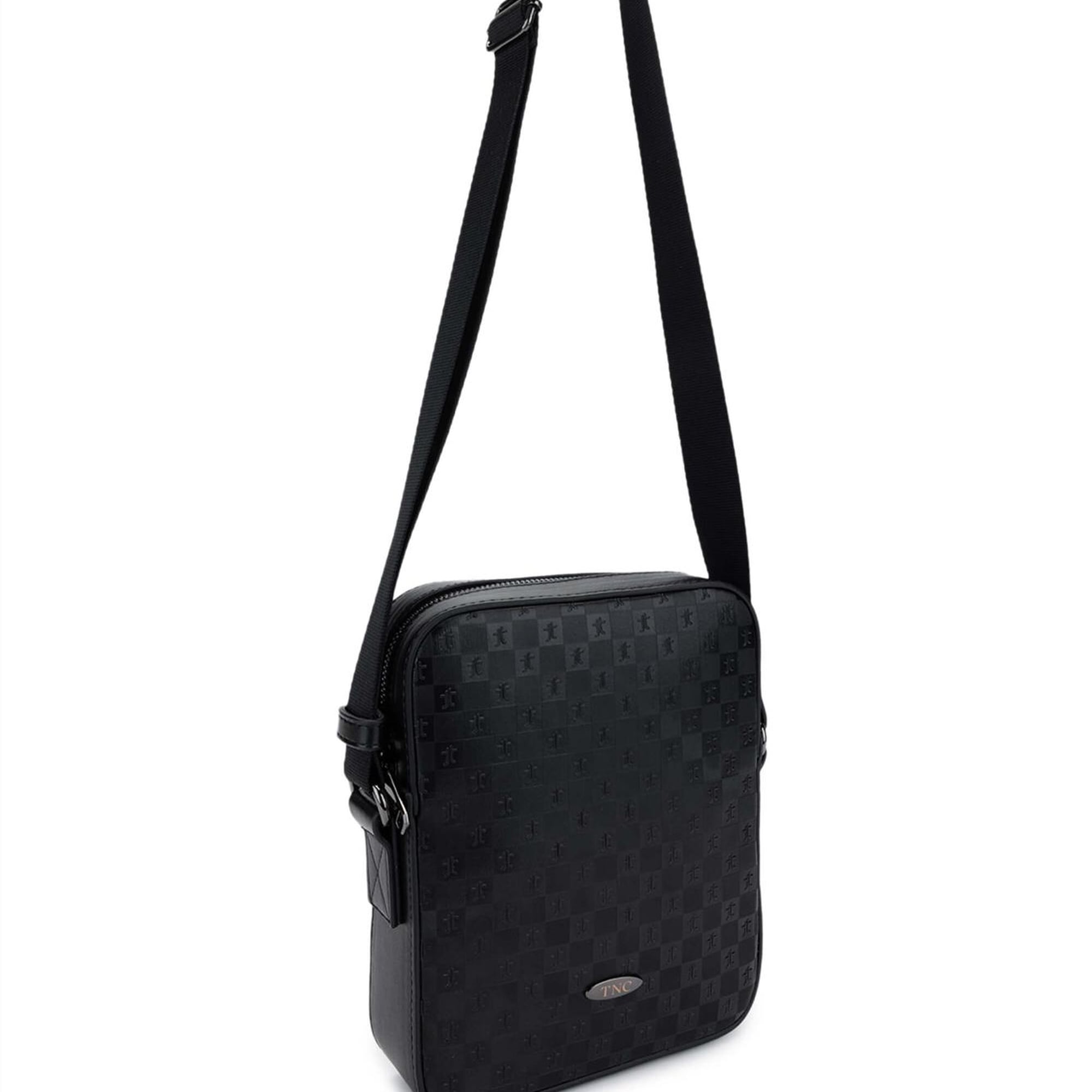 Tamer Tanca Erkek Vegan Siyah Postacı Çanta