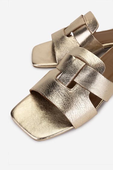  Valmenti Kadın Hakiki Deri Sarı Düz Terlik